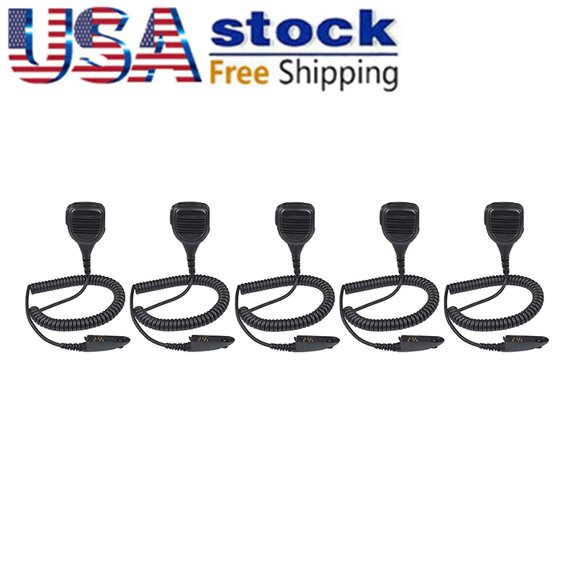 Lot5 Remote Heavy-Duty Microphone For PMMN4021A For Portable Radios GP338 GP339 PRO5150 PRO7150 HT750 HT1250 HT1550 GP340 GP328 GP329 PR860 PTX700 PTX760 PTX780