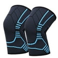 thumbnail image 1 of LotFancy 1 Pair Knee Compression Sleeve Brace for Men & Women, Blue, 1 of 9