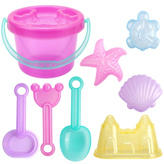 LotFancy 10 Pcs Kids Beach Sand Toys Set for Toddlers Kids Baby