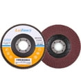 thumbnail image 1 of LotFancy 10Pcs 120 Grit Aluminum Oxide Sanding Flap Discs, 4.5 x 7/8 inches, Type#27, 1 of 7