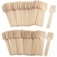 thumbnail image 1 of LotFancy 120 Mini Wooden Spoons, 3.75" Disposable Tasting Sampling Spoon with Concave Tip, 1 of 9