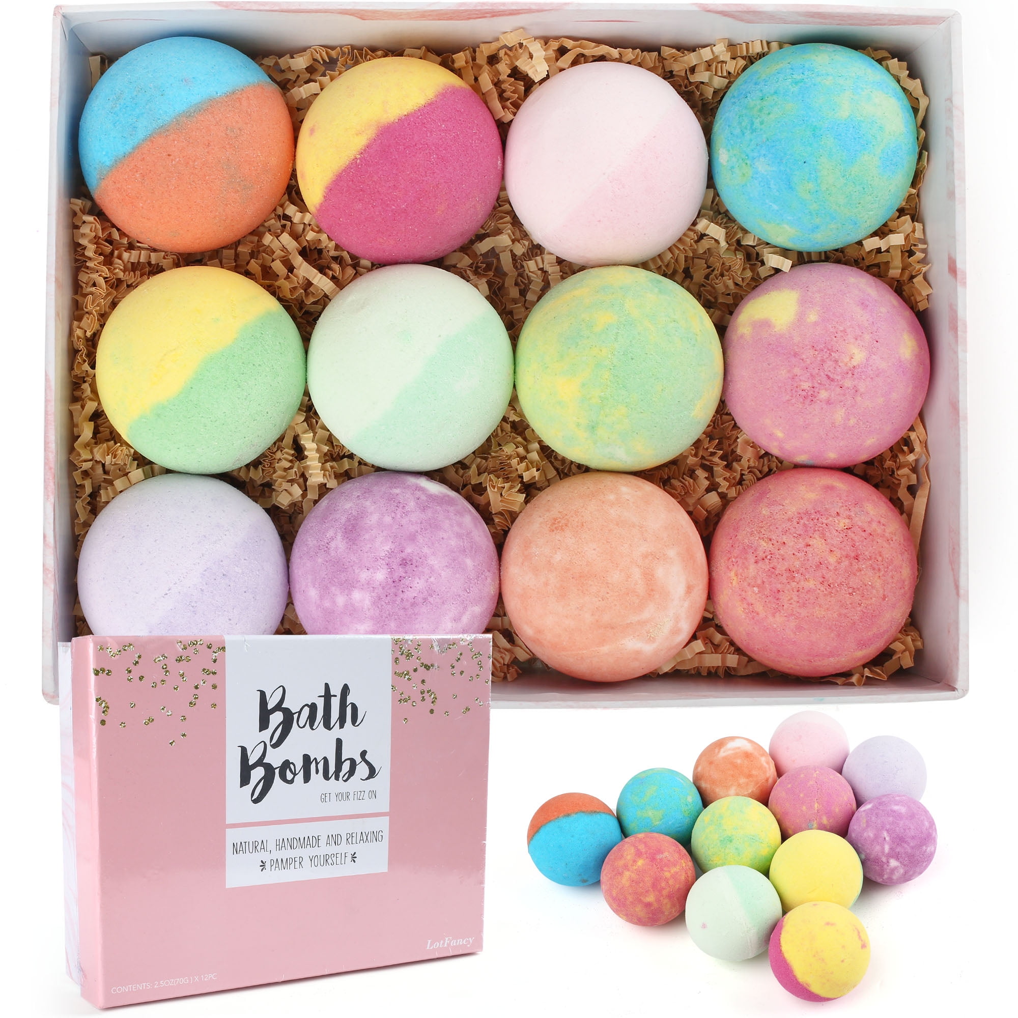 lotfancy-deluxe-bath-bomb-gift-set-12pc-fizzy-spa-handmade-bubble