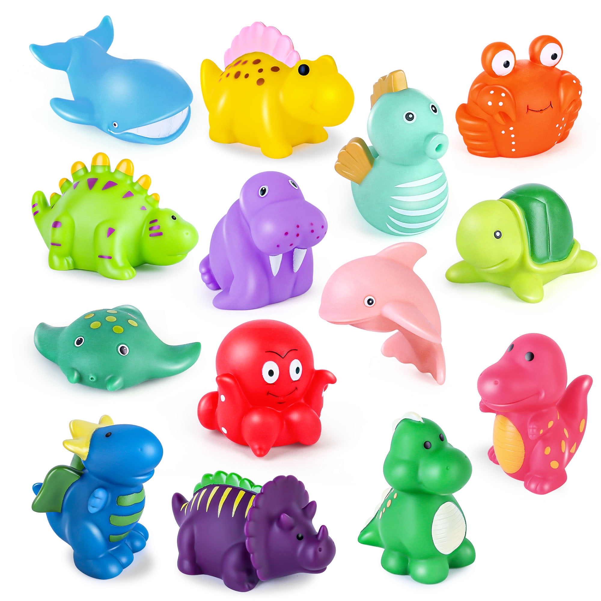 12pcs Toddler Bath Toys Sea Animals Water Toys Stackable Cup – This & That  Stores