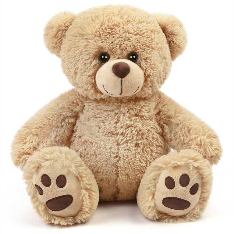 Lotfancy 17 in Brown Teddy Bear Stuffed Animal Plush Toy for Girlfriend Kids