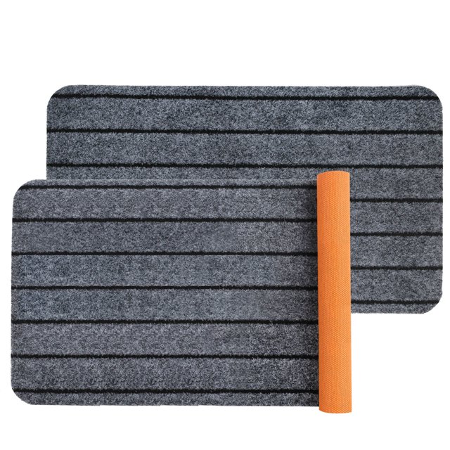 LotFancy 2 Pack Outdoor Indoor Door Mats, NonSlip Rubber Backing
