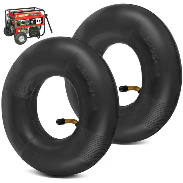 LotFancy 2 Pcs 4.10/3.504" Inner Tube for Hand Truck, Dolly, Hand