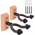 thumbnail image 1 of LotFancy 2 Pcs Guitar Wall Mount Hanger Holder for Acoustic, Electric Guitars, Folk Ukulele, 1 of 5