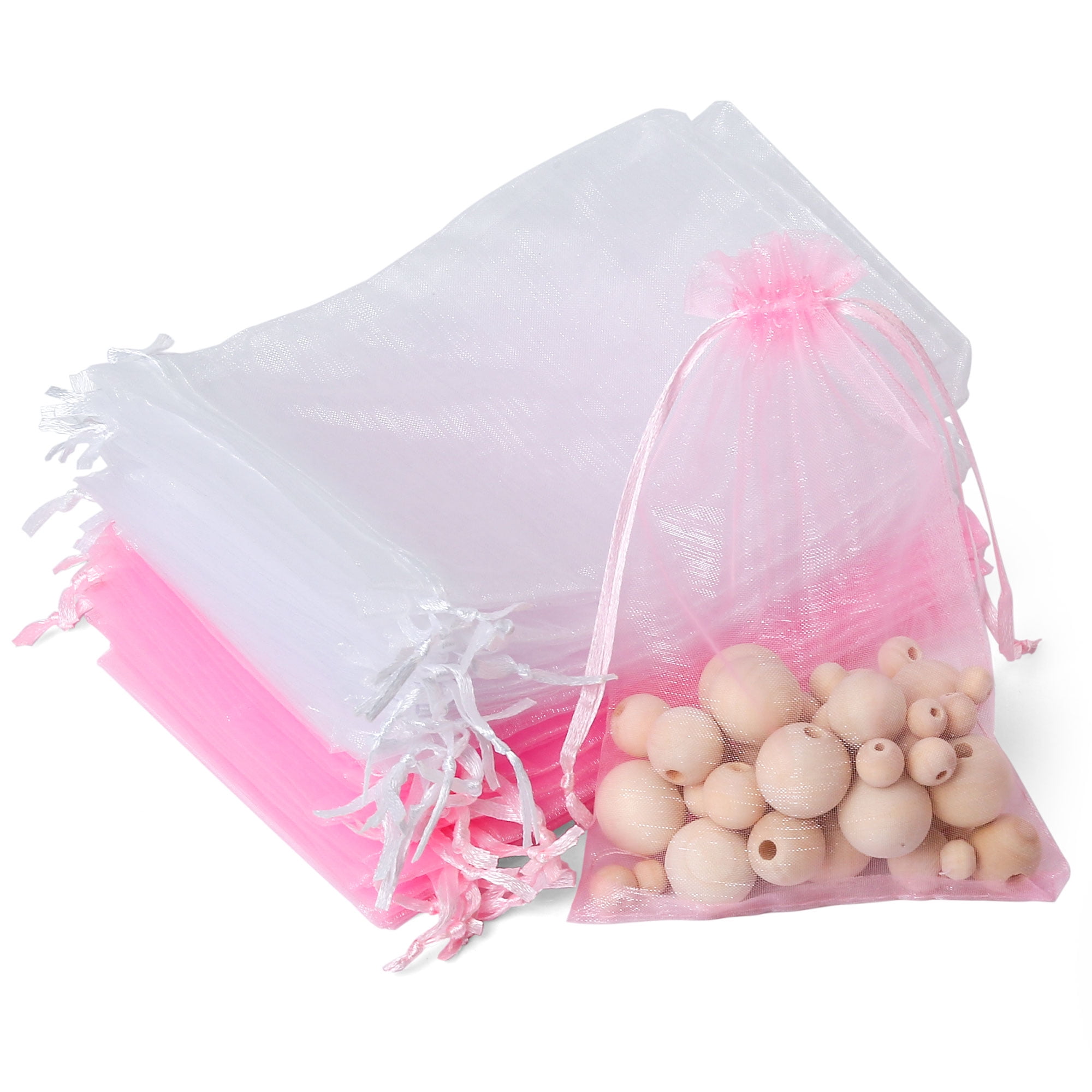 200 Sheer Organza Bags for Wedding Party Favor Bags - Small