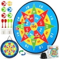 LotFancy 26 in Dart Board for Kids, Double Sided Dart Board Game Gift
