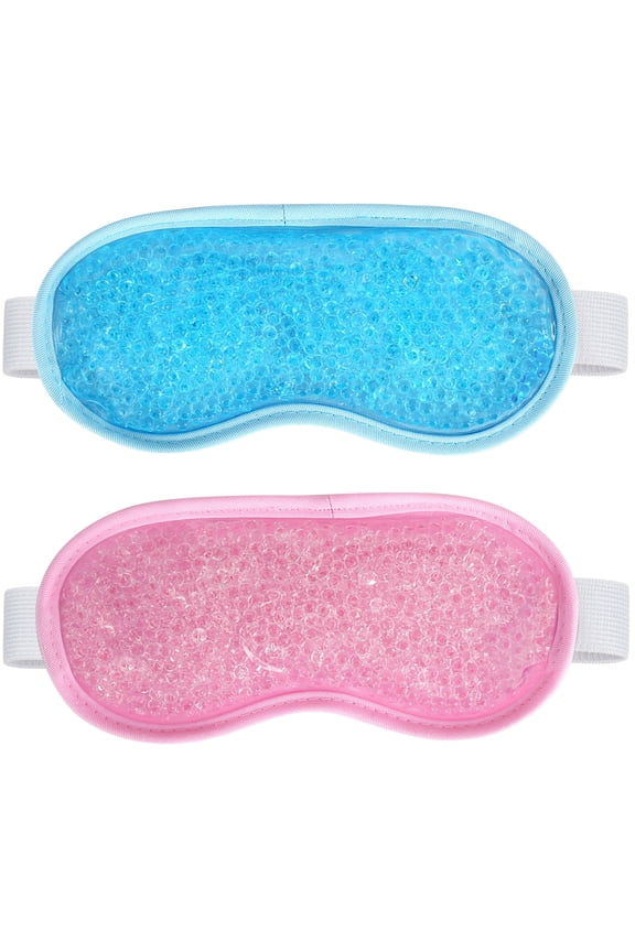 2Pack Cooling Ice Eye Mask, Cold & Warm Compress Gel Eye Masks for Dry Eyes, Puffy Eyes