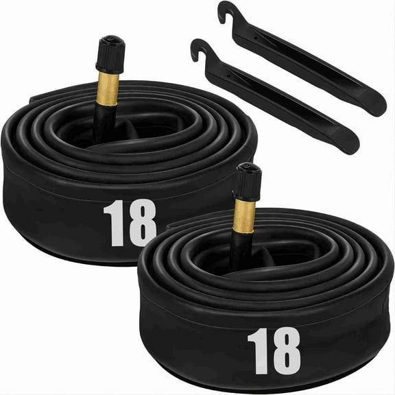 LotFancy 2Pcs 18" x 1.75/1.95 Bike Inner Tube for Road Mountain Bike, 32mm Schrader Valve