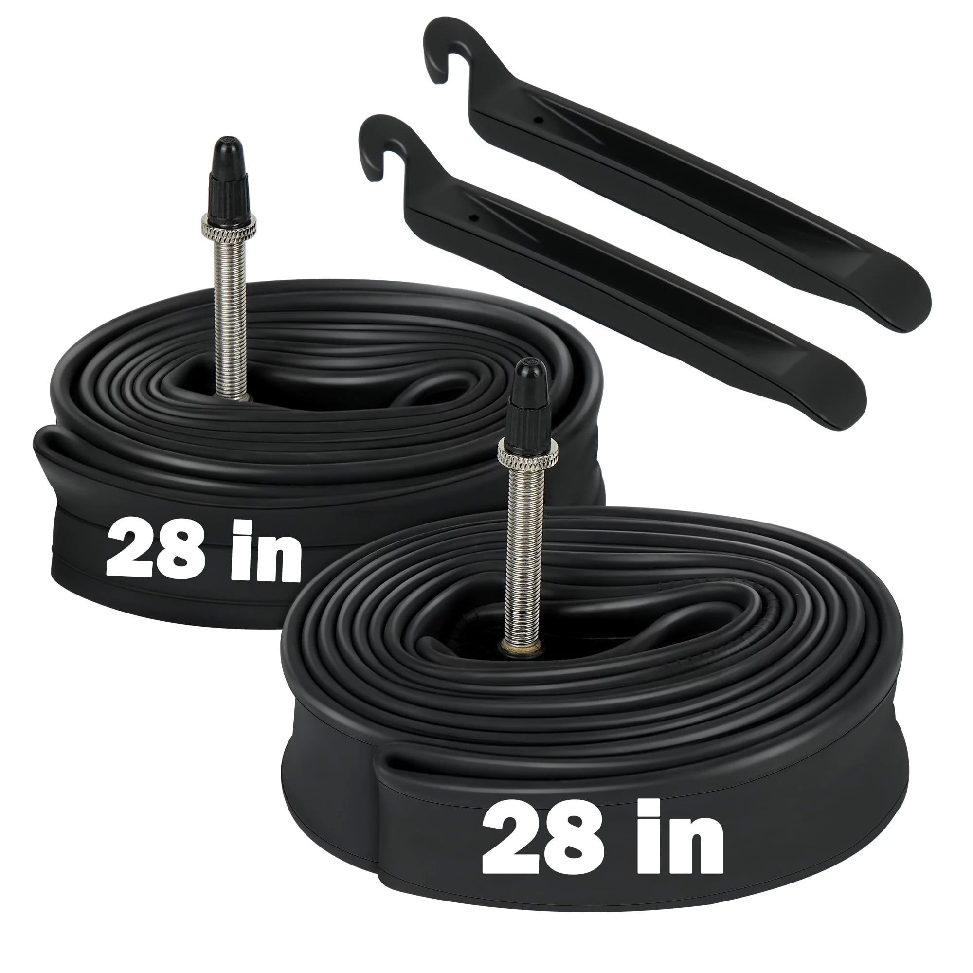 LotFancy 2Pcs 28" 700x35/37/38/40/42/43c Bike Tubes, 700c Road Bicycle Tire Tube, 48mm Presta