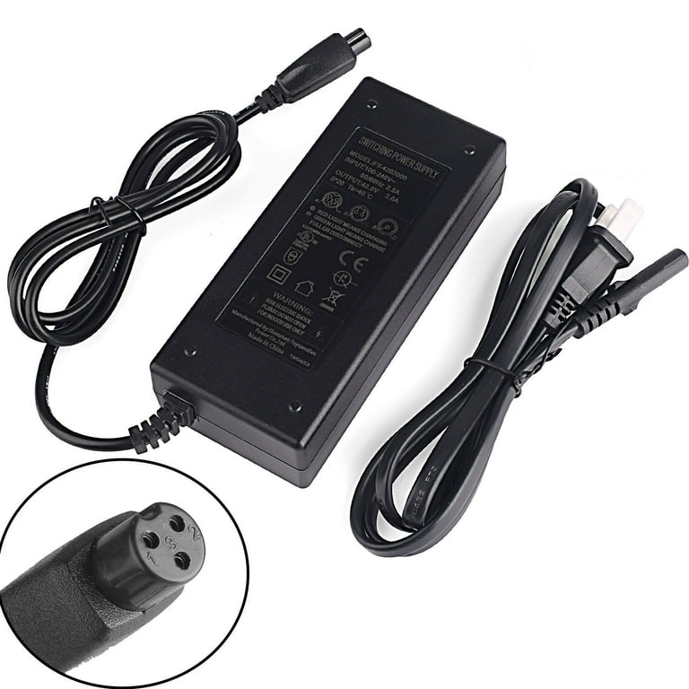 LotFancy 42V 2A Lithium Battery Charger for Swagtron T1 T3 T6