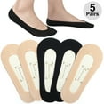 thumbnail image 1 of LotFancy 5 Pairs No Show Socks for Women Female, Hidden Low Cut Liner Socks, 1 of 9