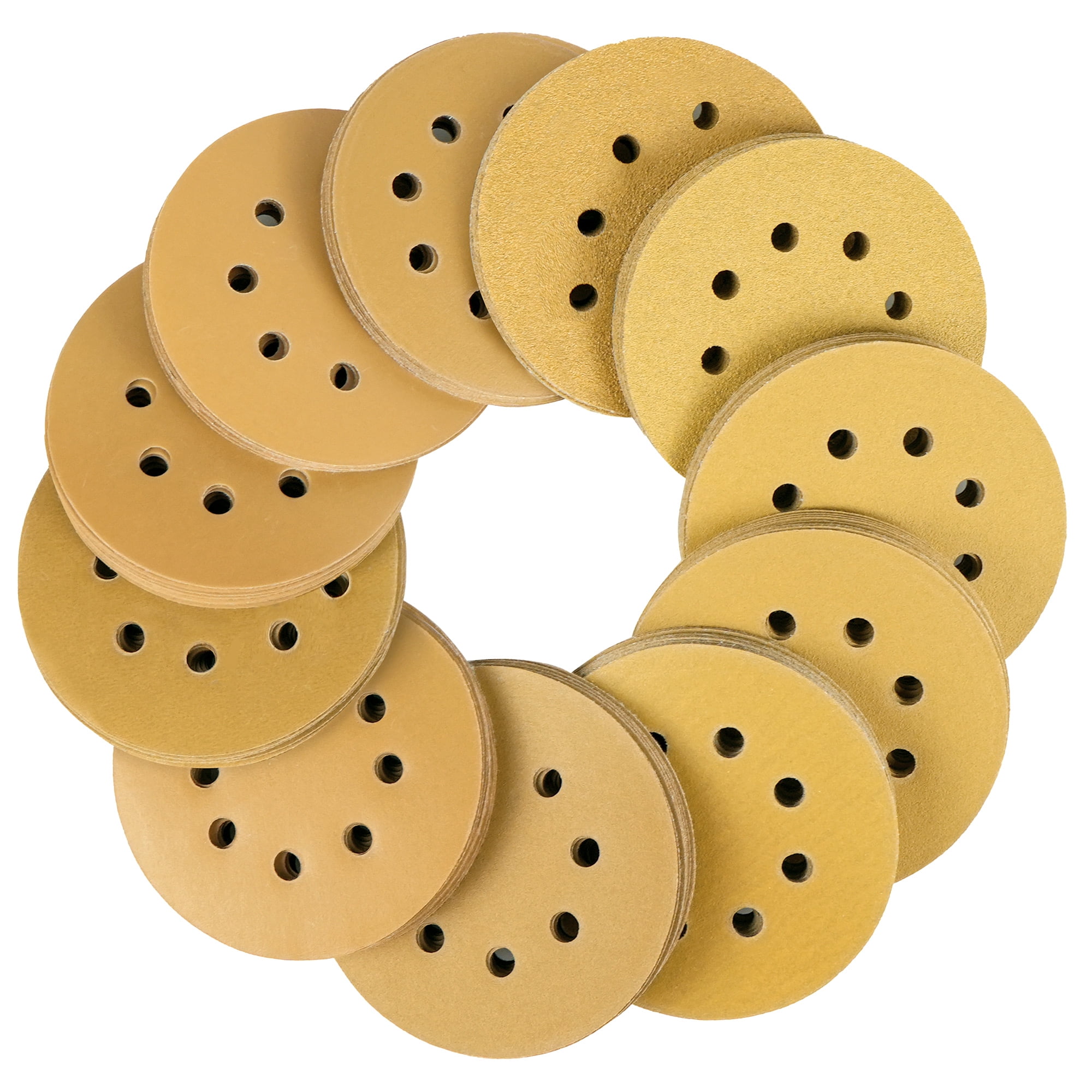 LotFancy 5 in Sanding Discs, 100Pcs Random Orbital Sander Sand Paper ...