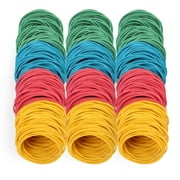LotFancy 600Pcs Multicolor Rubber Bands, 1.77 in Elastic Rubber Bands for Tie Dye,Office Supplies
