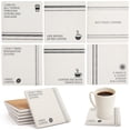 thumbnail image 1 of LotFancy 6pcs Ceramic Coasters for Drinks, 4x 4 in, Absorbent Cork Coasters, Beige, 1 of 8