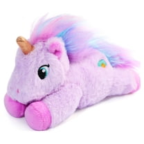 LotFancy 7 in Purple Unicorn Stuffed Animal Plush Toys for Kids, Girls, Boys