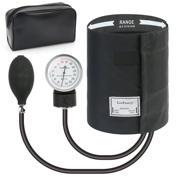 LotFancy XXL Manual Blood Pressure Cuff Adult, Thigh BP Cuff  16"-26", Aneroid Sphygmomanometer