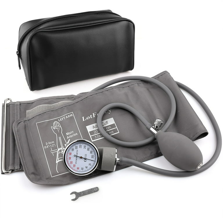 LotFancy Aneroid Sphygmomanometer, Pediatric BP Cuff, Child & Small Cuff,  Professional Manual Blood Pressure Cuff, 7.2-10.5, with Zipper Case