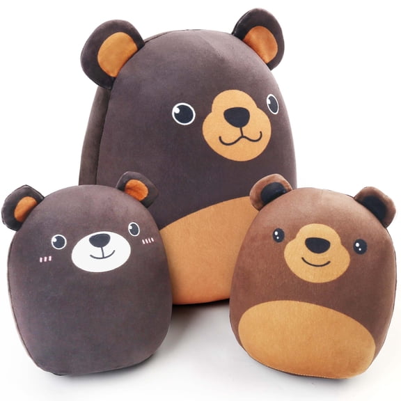 LotFancy Bear Plush Toy, Squishy Bear Stuffed Animal, Cute Bear Plush Pillow Gift for Kid Boys Girls