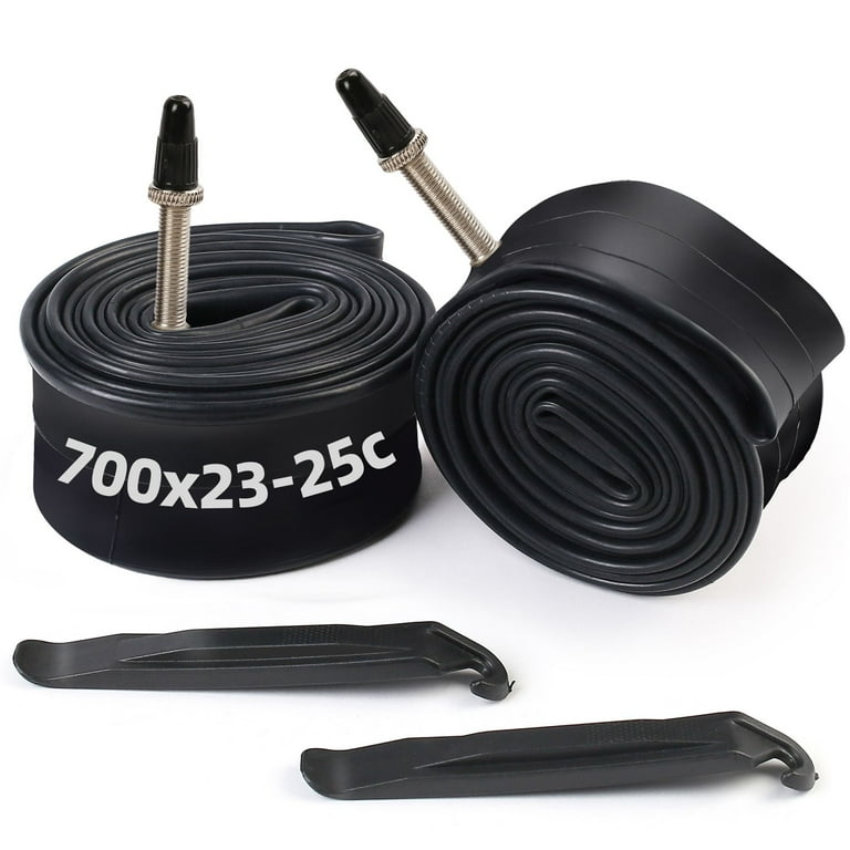 LotFancy Bicycle Tube 700c 23/25mm with Presta Valve, Pack and