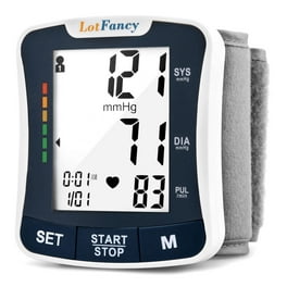 Doosl Blood Pressure Monitor, Home Use Automatic Upper Arm Blood Pressure  Cuff with Large LCD Display, 2 Users, 240 Recordings, White