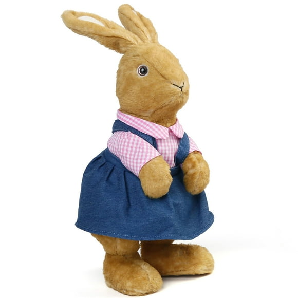 LotFancy Bunny Stuffed Animal, 12 in Brown Rabbit Plush Toy for for Kids, Girls