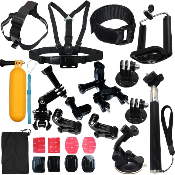 LotFancy Camera Accessories Kit Bundle Attachments for Gopro Hero 9 8 7 6 5 4 3 2 1 3+ Max, Fusion, DJI Osmo Action, AKASO