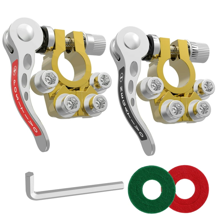 Auto battery post connectors top