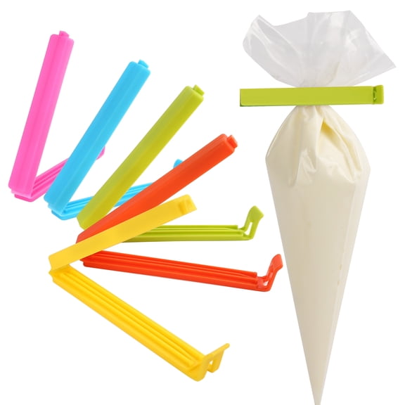 LotFancy Piping Bags, 150 Pcs 12" Disposable Pastry Bags & 5 Clips, Thick Icing Bags, Non-Slip