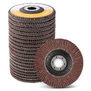 LotFancy Flap Disc 4 1/2 in, 20Pcs, 40-120 Grit Grinding Sanding Wheels, Type #27