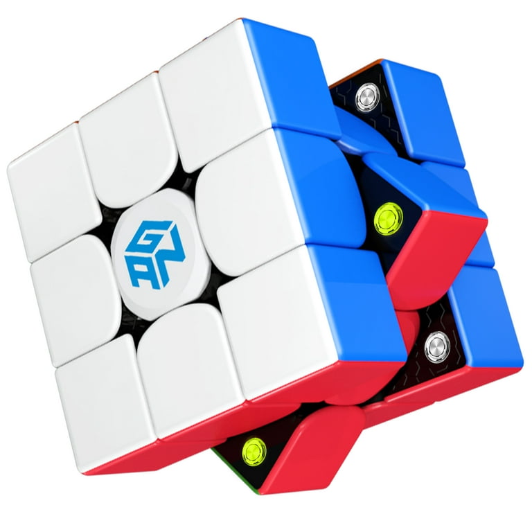 LotFancy GAN 356 m 3x3 Magnetic Speed Cube, 3x3x3 Gans 356m Puzzle Cube,  Lite Version,Stickerless 