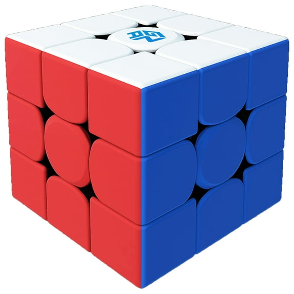 LotFancy GAN 356 m 3x3 Magnetic Speed Cube, 3x3x3 Plastic Puzzle Cube, Lite Version, Stickerless