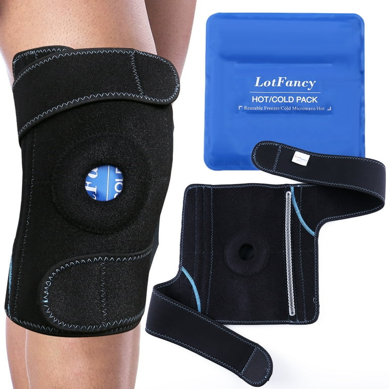 LotFancy Ice Packs for Knee Injuries, Gel Hot Cold Pack w/ Wrap