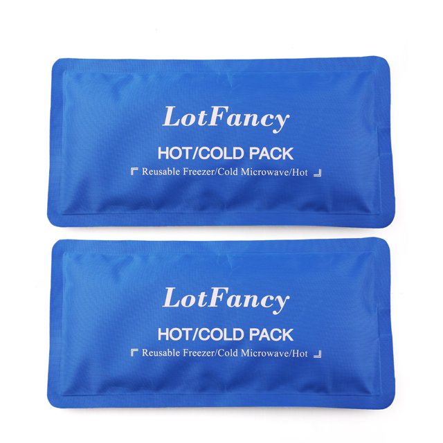 LotFancy Hot Cold Pack for First Aid, Reusable Gel Ice Packs for