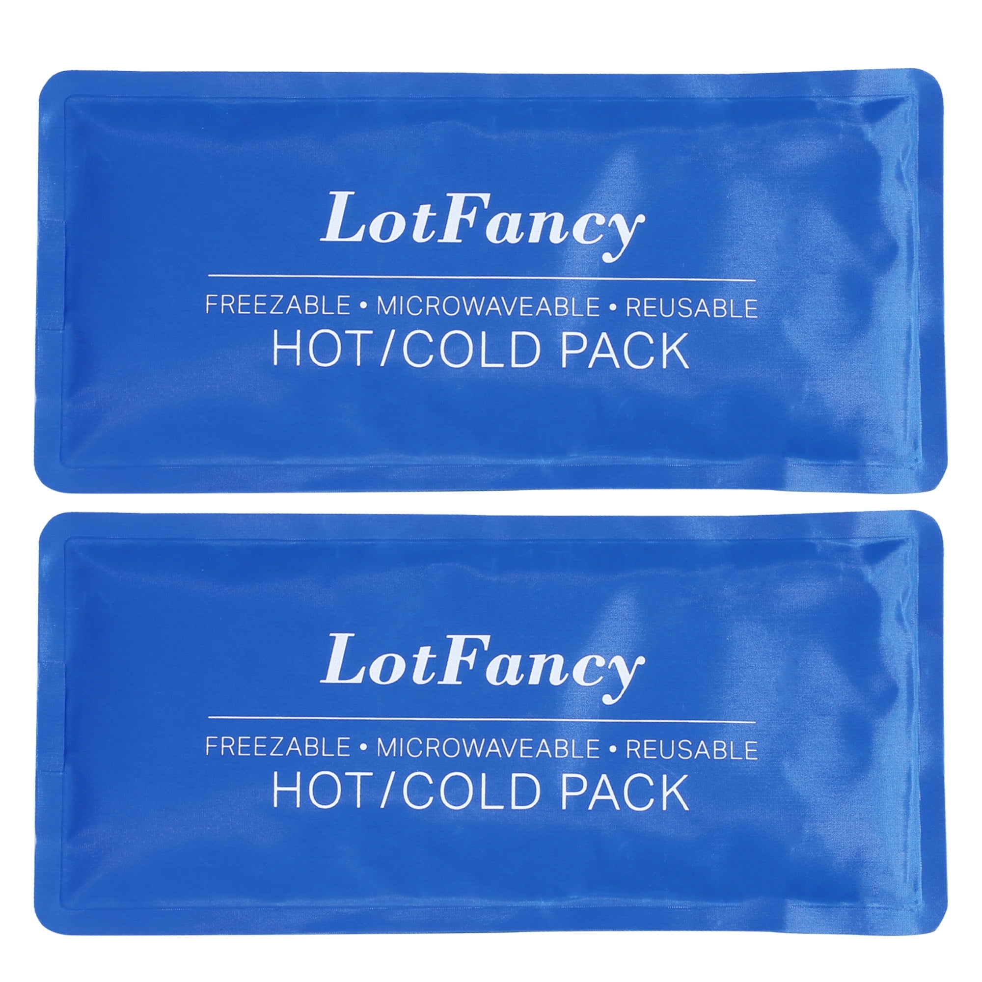 LotFancy Ice Pack for Injuries, 2 Pack Reusable Soft Hot Cold