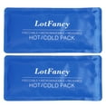 thumbnail image 1 of LotFancy Ice Pack for Injuries, 2 Pack Reusable Soft Hot Cold Packs for First Aid, 11x5 Inches, 1 of 9
