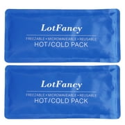 LotFancy Ice Pack for Injuries, 2 Pack Reusable Soft Hot Cold Packs for First Aid, 11x5 Inches