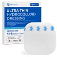 thumbnail image 1 of LotFancy Hydrocolloid Bandages, Ultra Thin, 14 pcs 4x4 in Large Hydrocolloid Adhesive Wound Dressing, 1 of 9