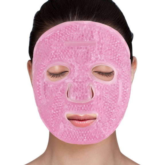 LotFancy Ice Face Mask, Gel Beads Ice Pack for Puffy Eyes, Dark Circles
