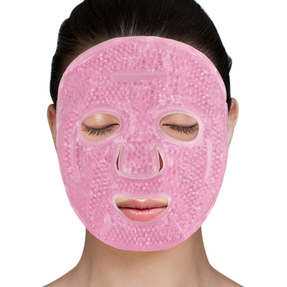 LotFancy Ice Face Mask, Gel Beads Ice Pack for Puffy Eyes, Dark Circles