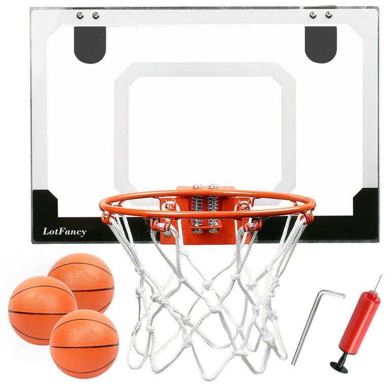 Indoor Mini Basketball Hoop Set with 3 Balls for Kids and Adults - Pro Mini