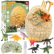 LotFancy Jumbo Dinosaur Egg Kits for Kids 3-12 Years, Dinosaur Toys Gift for Boys & Girls