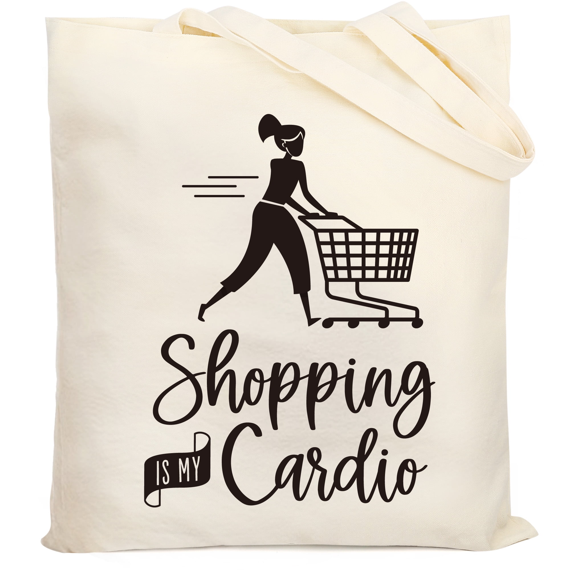 LotFancy Large Canvas Tote Bag with Inner Pocket for Women Lady