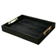 thumbnail image 1 of LotFancy Large Wood Serving Tray, 17x13", Rectangle Food Tray with Handles, 1 of 7