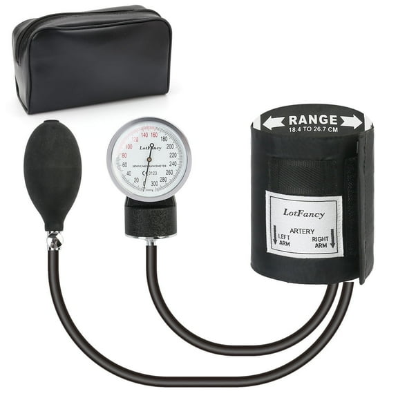 LotFancy Manual Blood Pressure Cuff, Pediatric BP Cuff( 7.2-10.5 in), Child Aneroid Sphygmomanometer