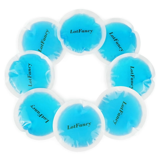 LotFancy Mini Ice Pack for Eyes, Face, Breastfeeding, Injuries 8PCS
