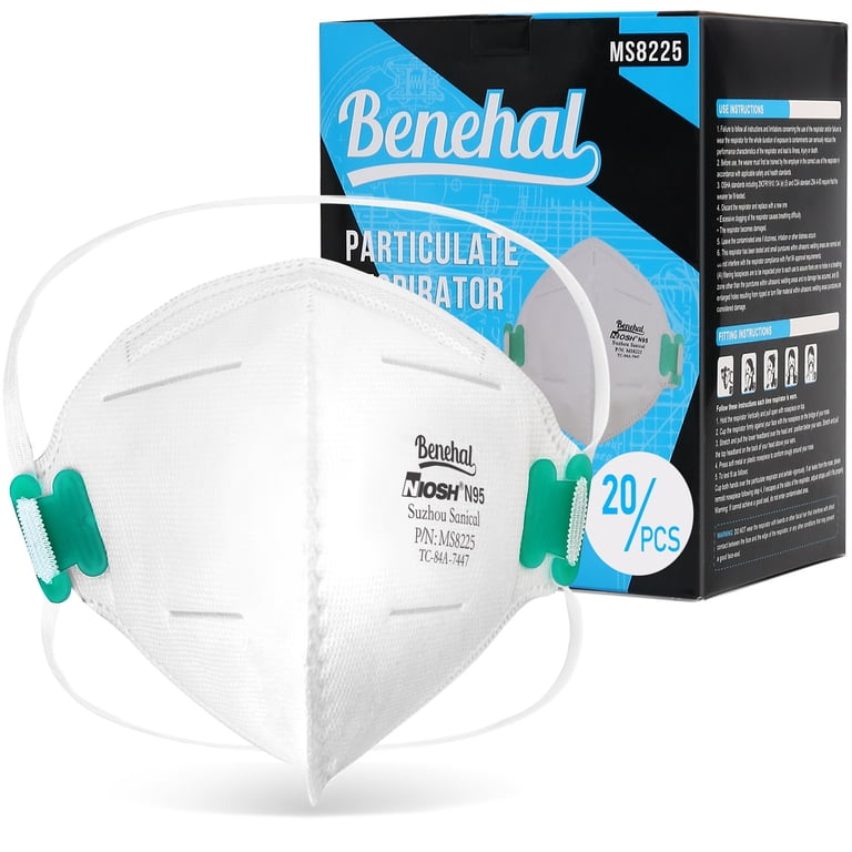 Masques Respiratoires NIOSH N95 Pure Protection - Paquet De 100 - Neuf Sous Emballage - Filtration Particules