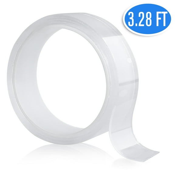 LotFancy Nano Double Sided Tape, Wall Tape Adhesive Strips, 3.28FT
